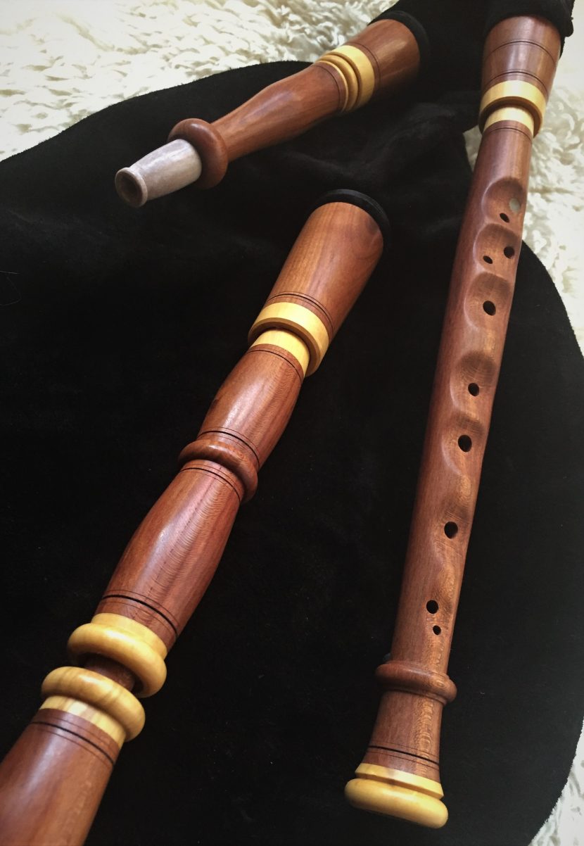 Swedish bagpipe D/G or E/A chanter Alban Faust