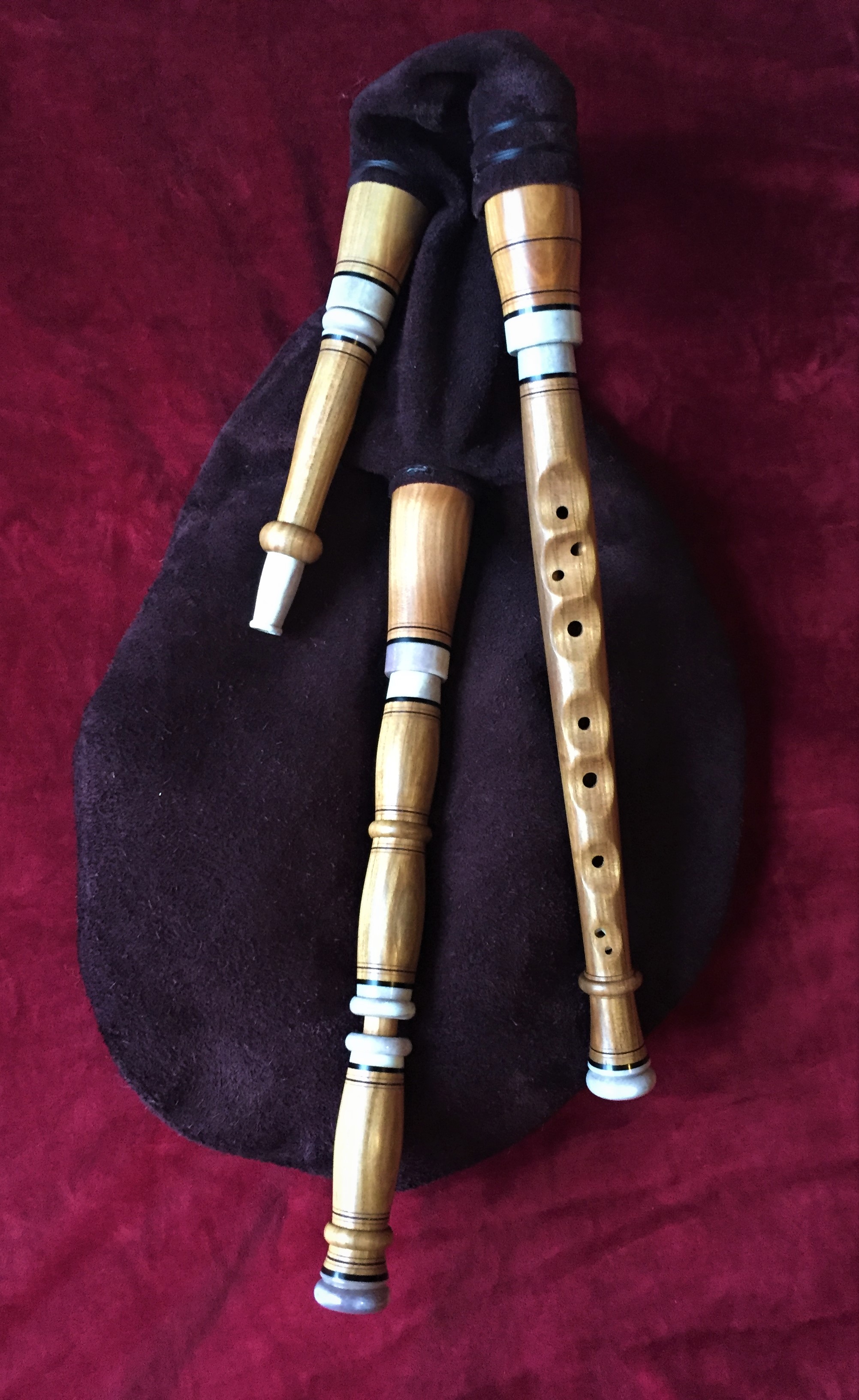 Swedish bagpipe D/G or E/A chanter Alban Faust