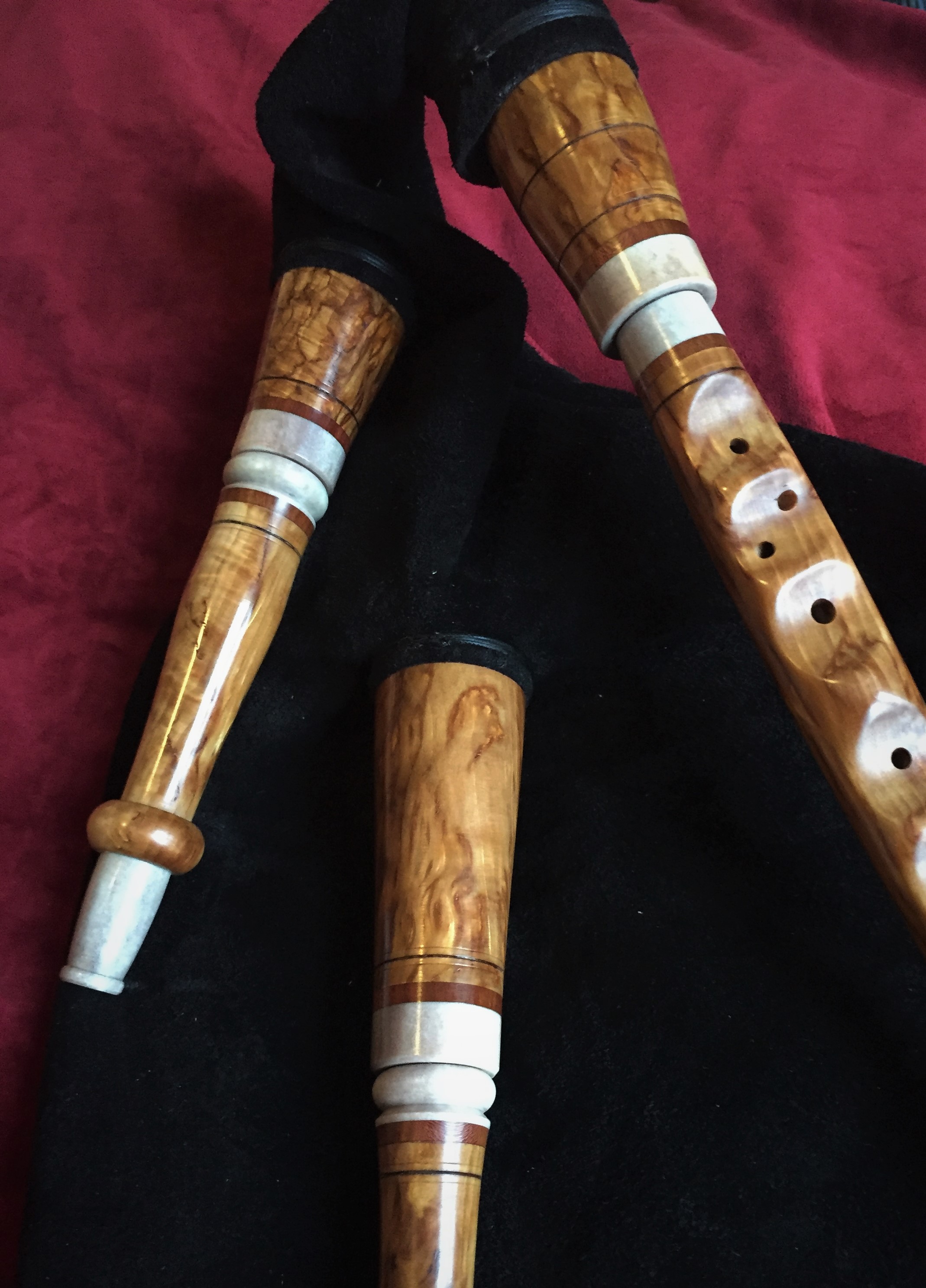 Swedish bagpipe D/G or E/A chanter Alban Faust